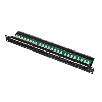 Cat.6 Patchpaneel 24-port UTP, 90° punch down, PRO