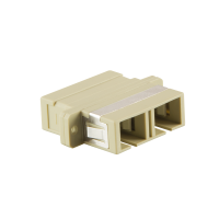 Glasvezel adapter SC duplex - beige (OM1/OM2)