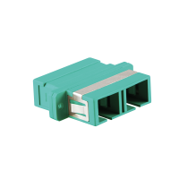 Glasvezel adapter SC duplex - Aqua (OM3)