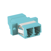 Glasvezel adapter LC duplex - Aqua (OM3)