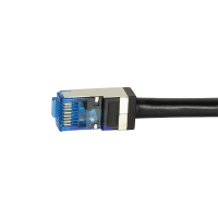 Outdoor PE Patchkabel CAT.6A S/FTP, zwart ,  3 mtr