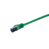 Patchkabel Ultraflex, Cat.6A, S/FTP, groen , gecertifieerd, 0,25 mtr