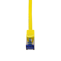Patchkabel Ultraflex, Cat.6A, S/FTP, geel , gecertifieerd, 0,5 mtr