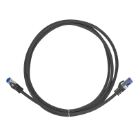 Patchkabel Ultraflex, Cat.6A, S/FTP, zwart , gecertifieerd, 30 mtr