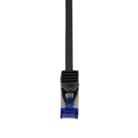 Patchkabel Ultraflex, Cat.6A, S/FTP, zwart , gecertifieerd, 50 mtr