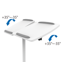 Projector/laptoptrolley, in hoogte verstelbaar, kantelbaar, max. 10 kg.