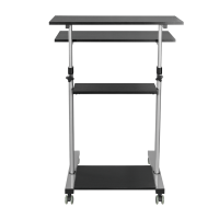 Zit-sta werkplek, in hoogte verstelbaar, verrijdbaar, max. 60 kg.