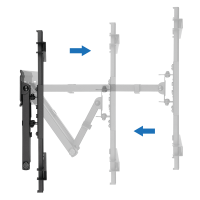 TV-muurbeugel, 37–80", kantelbaar, draaibaar, max. 50 kg.