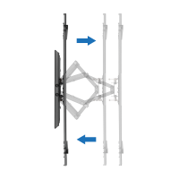 TV-muurbeugel, 37–80", kantelbaar, draaibaar, max. 60 kg.