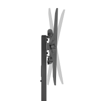 TV-Monitorwagen, 32–55", 35 kg, in hoogte verstelbaar