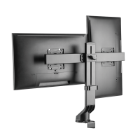 Monitorbeugel, 17–27", aluminium, gebogen schermen