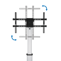 TV-/Monitorwagen, 37–86", in hoogte verstelbaar, max. 50 kg.