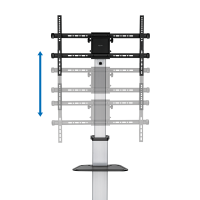 TV-/Monitorwagen, 37–86", in hoogte verstelbaar, max. 50 kg.