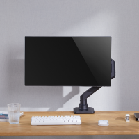 Monitorbeugel, 17–49", gasveer, vlakke en gebogen schermen, aluminium