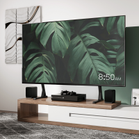 TV-monitorbeugel, 45–90", in hoogte verstelbaar, max. 60 kg, zwart