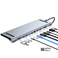 USB-C multi HUB (2xHDMI / VGA / USB3.0 / USB 2.0 / LAN / USB-C charge / SD&Micro SD / audio )