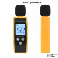 Digitale Decibelmeter 30 dB tot 130 dB - Kleine, lichte dBA Meter - Geluidsmeter - 31.5 Hz tot 8 KHz