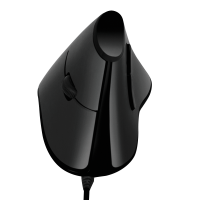 Ergonomische verticale muis, USB, 100dpi, zwart