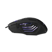 Ergonomische USB-gamingmuis, 2400 dpi, zwart