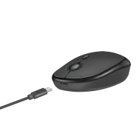 Draadloze en Bluetooth dubbele muis, 2,4 GHz, 800/1200/1600 dpi, zwart