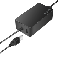 Surface laptoplader, 65 W, USB-poort, zwart