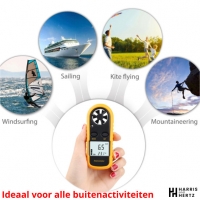 Digitale Windmeter - Anemometer - Tot 30 m/s - 0 tot 90km/h