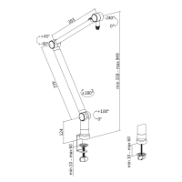 Professionele microfoonarmstandaard