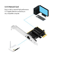 2,5 Gigabit PCI Express-netwerkkaart