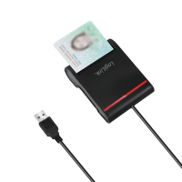 USB 2.0 kaartlezer, voor smart ID, zwart