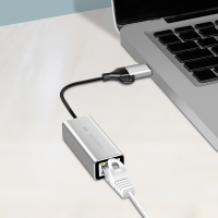 USB-A/-C naar 2.5G Ethernet netwerkadapter, grijs