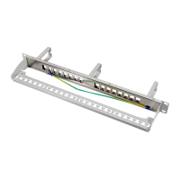 19" Keystone-paneel 16-poorts, afgeschermd, met 3 kabelbeheerringen grijs