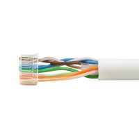 RJ45 modulaire stekker, Cat.5e, afgeschermd, geleideplaat, 100 stuks.