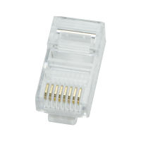 RJ45 modulaire stekker, Cat.5e, onafgeschermd, 100 stuks.