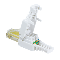 RJ45 modulaire stekker, Cat.5e, onafgeschermd, gereedschapsloze montage