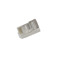 RJ45 modulaire stekker, Cat.6, afgeschermd, doorvoer, 50 stuks.