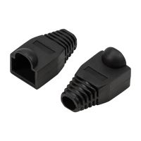 RJ45 trekontlasting, 8,0 mm, zwart, 50 stuks.