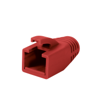 RJ45 trekontlasting, 8,0 mm, rood, 50 stuks.