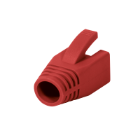 RJ45 trekontlasting, 8,0 mm, rood, 50 stuks.