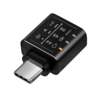 USB 3.2 audioadapter met EQ, USB-C/M naar 3,5 mm/F, zwart