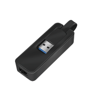 USB 3.0 Ethernet-adapter, USB-A/M naar RJ45/F, zwart