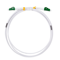 Staal gepantserde glasvezel patchkabel OS2, Duplex LC/APC - LC/APC, 20 mtr