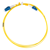 Fiber duplex patchkabel, OS2, 9/125µ, LC-LC, geel, 7,5 m