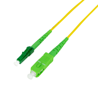 Fiber simplex patchkabel, OS2, SM G.657.A2, SC/APC-LC/APC, 0,5 m