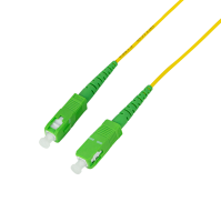 Fiber simplex patchkabel, OS2, SM G.657.A2, SC/APC-SC/APC, 0,5 m