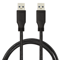 USB 3.0-kabel, USB-A/M naar USB-A/M, zwart, 1 mtr