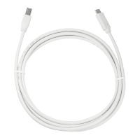 USB 2.0 Type-C kabel, C/M naar USB-B/M, grijs, 1 mtr