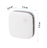 Rookmelder, >85 dB, foto-elektrisch, 10 jaar batterijduur, wit