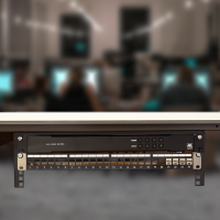 19" rack voor montage onder het bureau of aan de muur, 1U