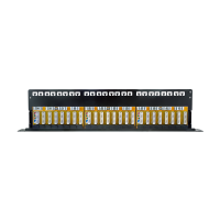 Cat.6A Patchpaneel 24-poorts UTP, 90° LSA-aansluiting