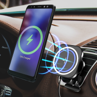 Magnetische auto smartphonehouder met oplaadfunctie, vierkant